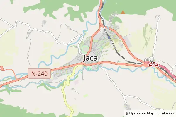 Mapa Jaca