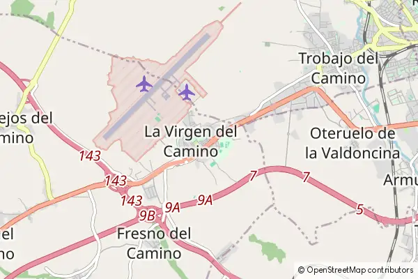 Mapa La Virgen del Camino
