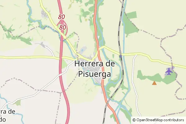 Mapa Herrera de Pisuerga