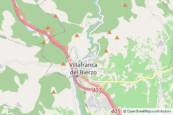 Mapa Villafranca del Bierzo