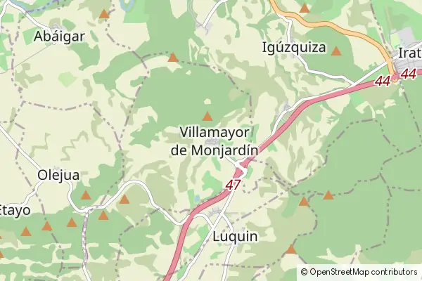 Mapa Villamayor de Monjardín