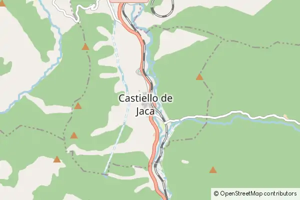 Mapa Castiello de Jaca