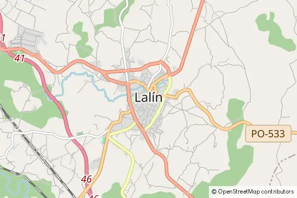 Mapa Lalín