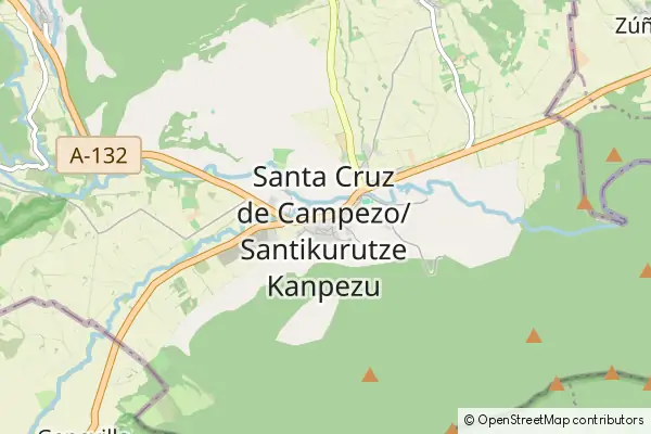 Mapa Santa Cruz de Campezo