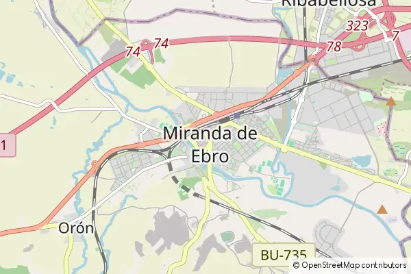 Mapa Miranda de Ebro