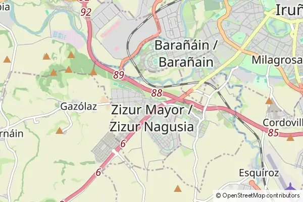 Mapa Zizur Mayor