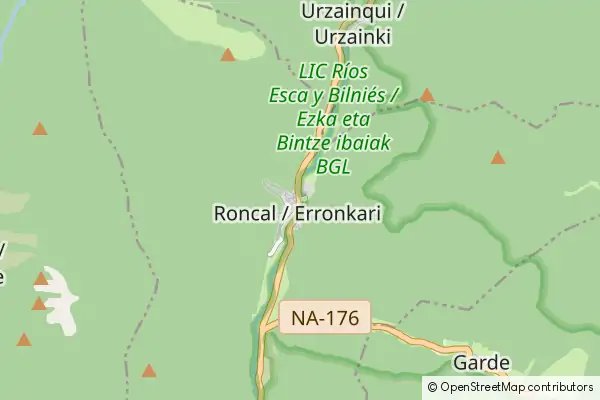 Mapa Roncal