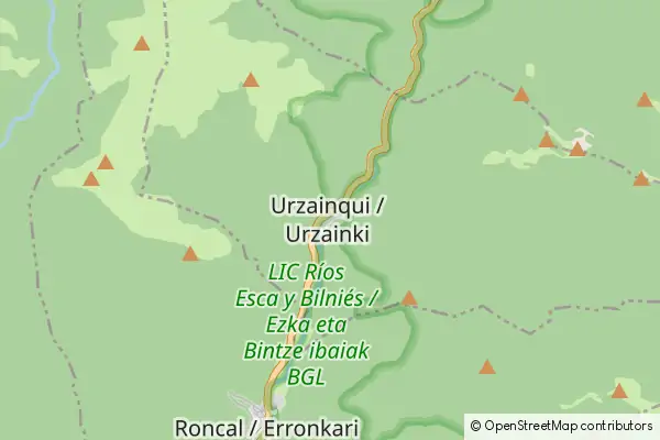 Mapa Urzainqui