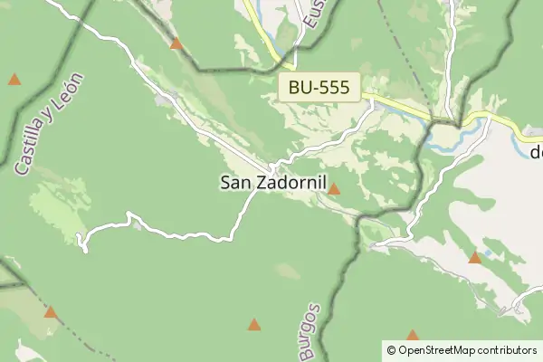 Mapa San Zadornil