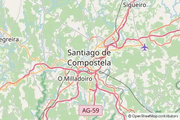 Mapa Santiago de Compostela