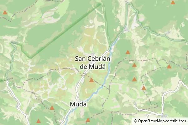 Mapa San Cebrián de Mudá