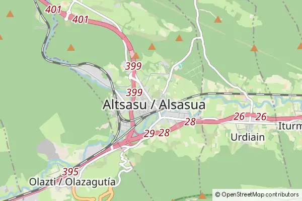 Mapa Altsasu-Alsasua