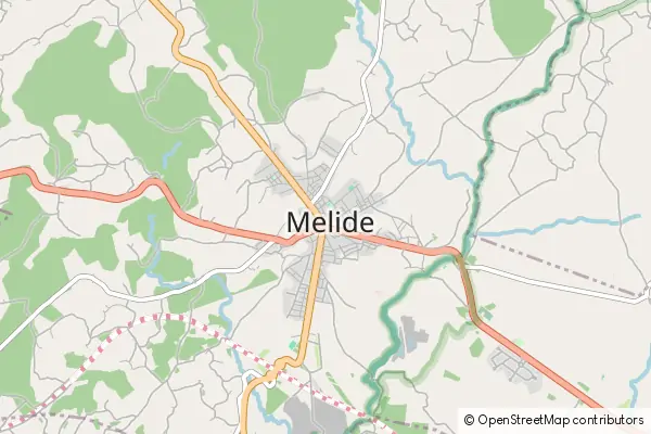 Mapa Melide