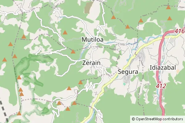 Mapa Zerain