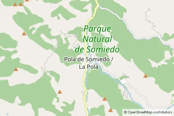 Mapa Pola de Somiedo