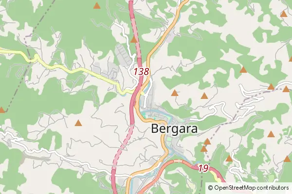 Mapa Bergara