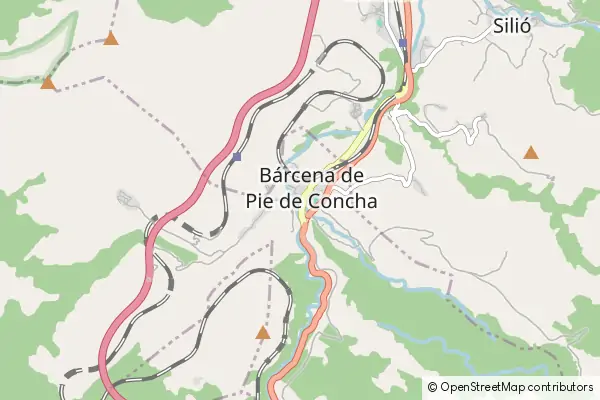 Mapa Bárcena de Pie de Concha
