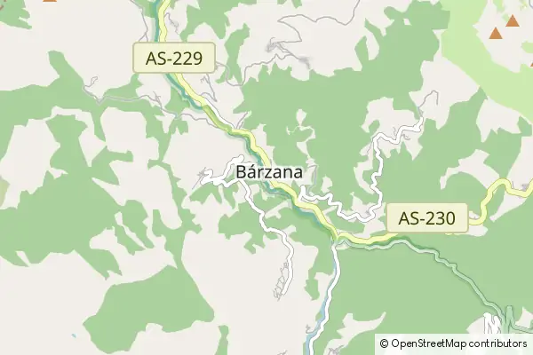 Mapa Bárzana