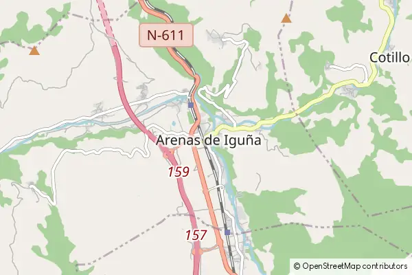 Mapa Arenas de Iguña