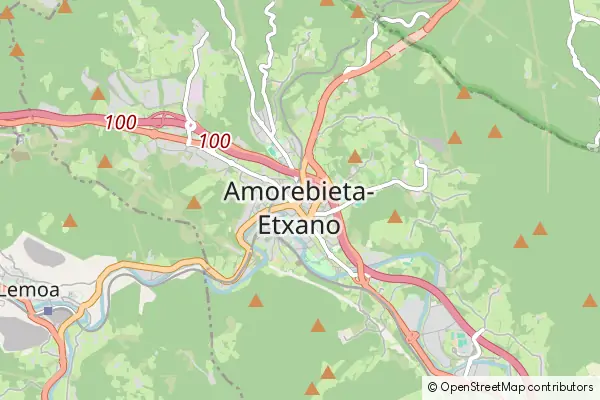 Mapa Amorebieta-Etxano