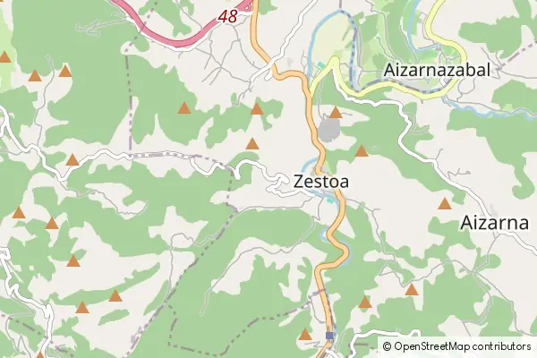 Mapa Zestoa