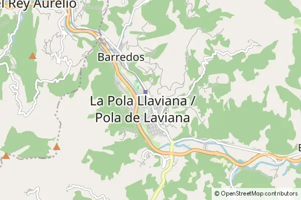 Mapa Pola de Laviana