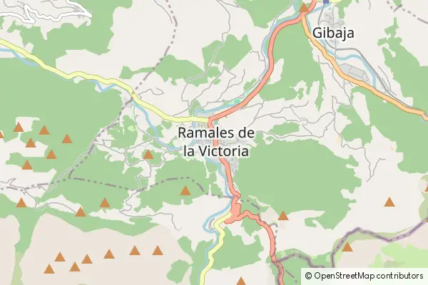 Mapa Ramales de la Victoria