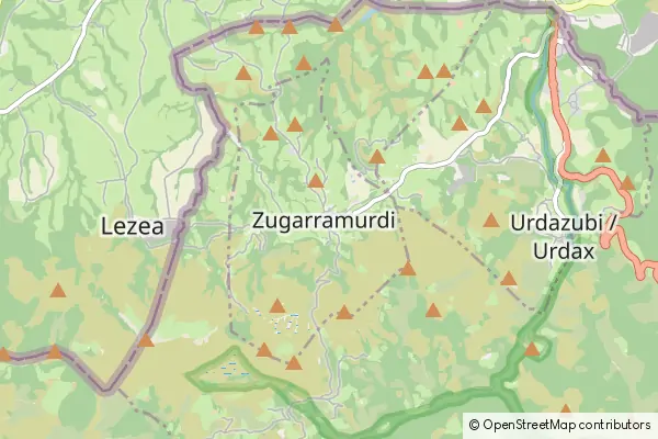 Mapa Zugarramurdi