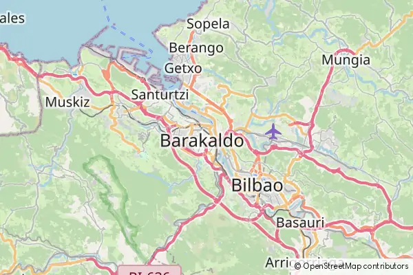 Mapa Barakaldo