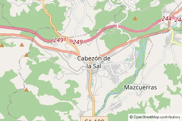 Mapa Cabezón de la Sal