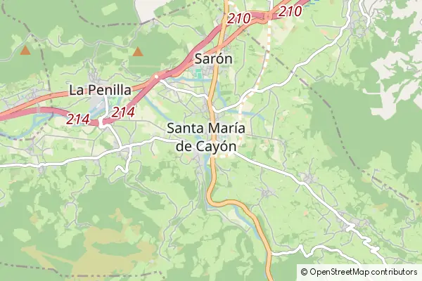 Mapa Santa María de Cayón