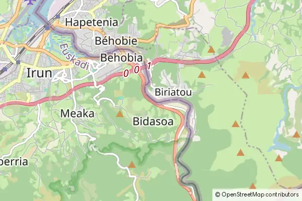 Mapa Vera de Bidasoa