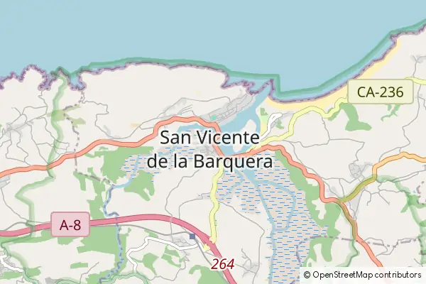 Mapa San Vicente de la Barquera