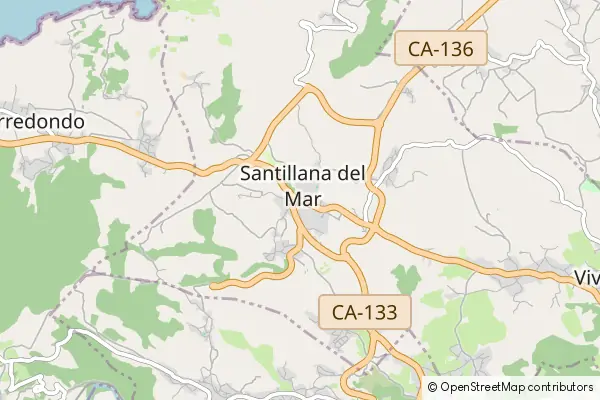 Mapa Santillana del Mar