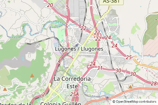 Mapa Lugones