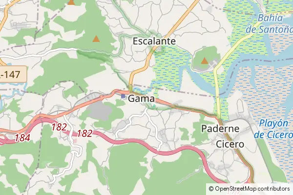 Mapa Bárcena de Cicero