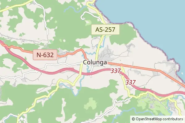 Mapa Colunga