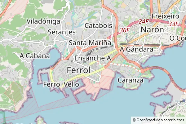 Mapa Ferrol