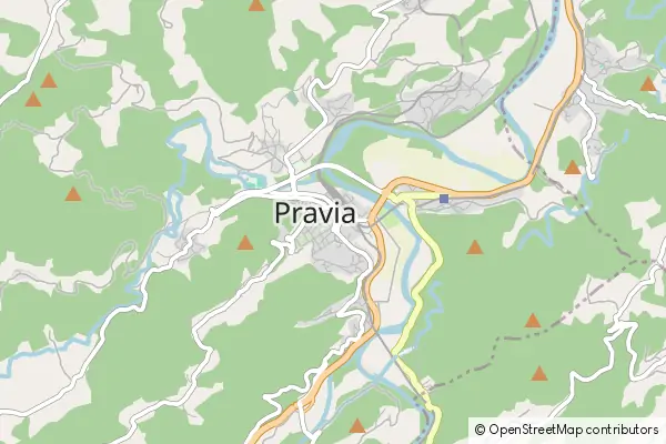 Mapa Pravia