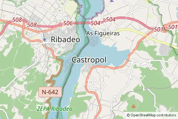 Mapa Castropol