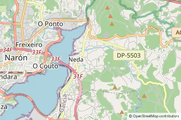 Mapa Neda