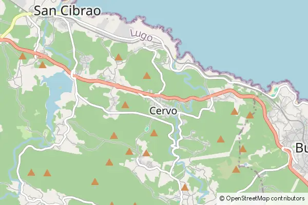 Mapa Cervo