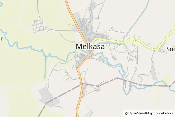 Mapa Melkasa
