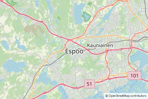 Mapa Espoo