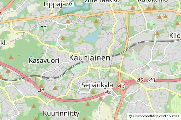 Mapa Kauniainen