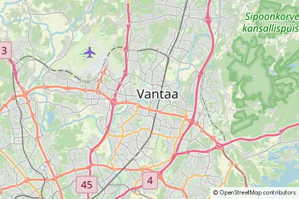 Mapa Vantaa