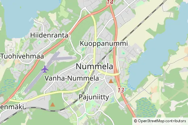 Mapa Nummela