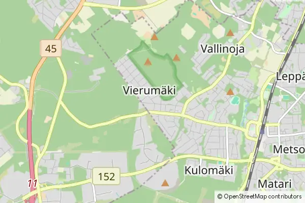 Mapa Vierumaki