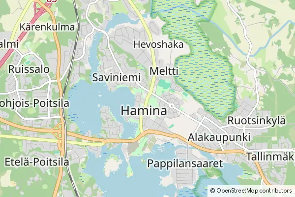 Mapa Hamina