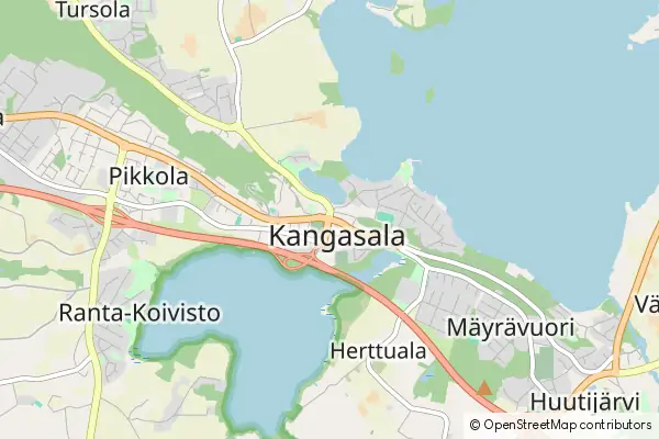 Mapa Kangasala